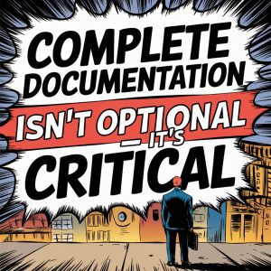 complete documentation is critical