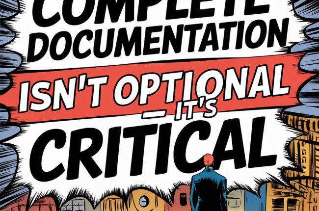 complete documentation is critical